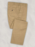 Khaki Flannel Wool Pants - StudioSuits