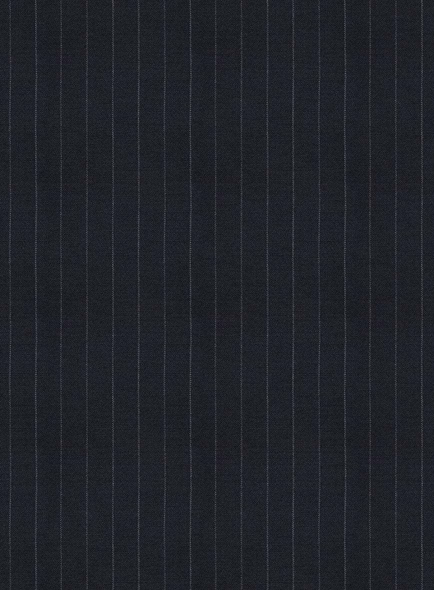 Kingsman Double Breasted Dark Blue Stripe Suit - StudioSuits