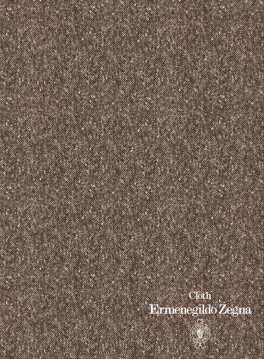 Lanificio Zegna Novara Brown Donegal Wool Jacket - StudioSuits