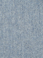 Light Blue Denim Tweed Suit - StudioSuits