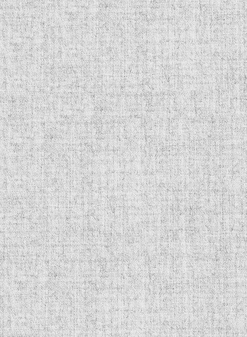 Light Gray Flannel Wool Pants - StudioSuits