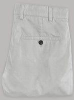 Washed Light Gray Stretch Chino Pants - StudioSuits