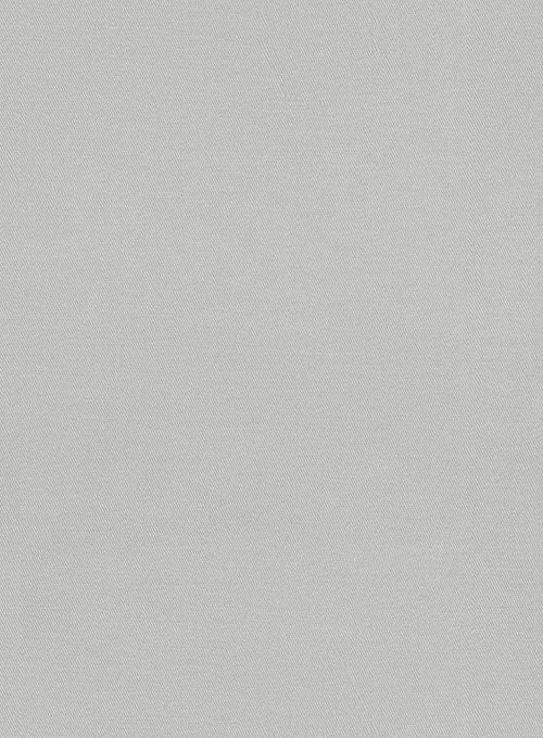 Washed Light Gray Stretch Chino Pants - StudioSuits