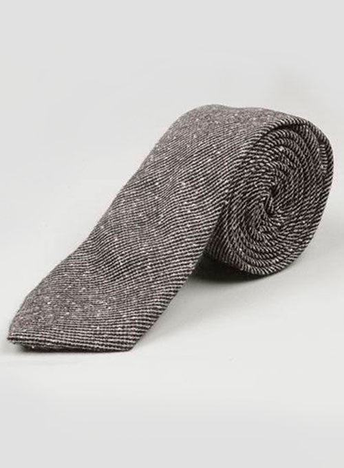 Tweed Tie - Light Weight Slubby Brown - StudioSuits