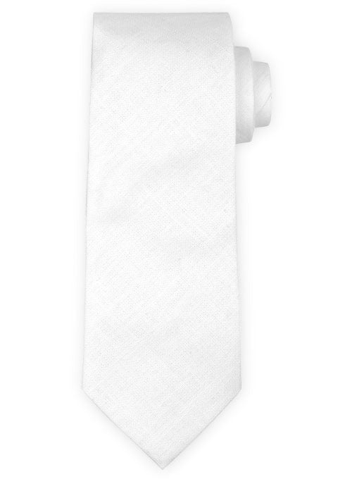 Linen Tie - Tropical White - StudioSuits