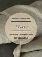 Tropical Beige Pure Linen Jacket - StudioSuits