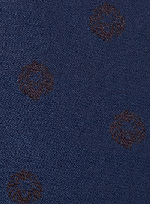 Lion Oxford Blue Wool Pants - StudioSuits