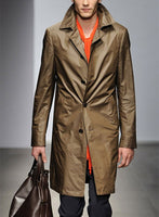 Leather Long Coat #202 - 11 Colors - StudioSuits