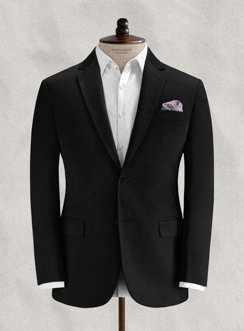 Loro Piana Black Cotton Jacket - StudioSuits
