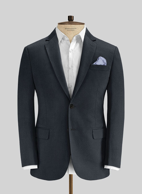 Loro Piana Dark Navy Cotton Suit - StudioSuits