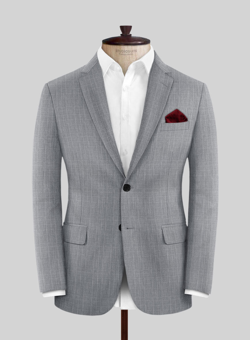 Loro Piana Listri Linen Wool Silk Jacket - StudioSuits