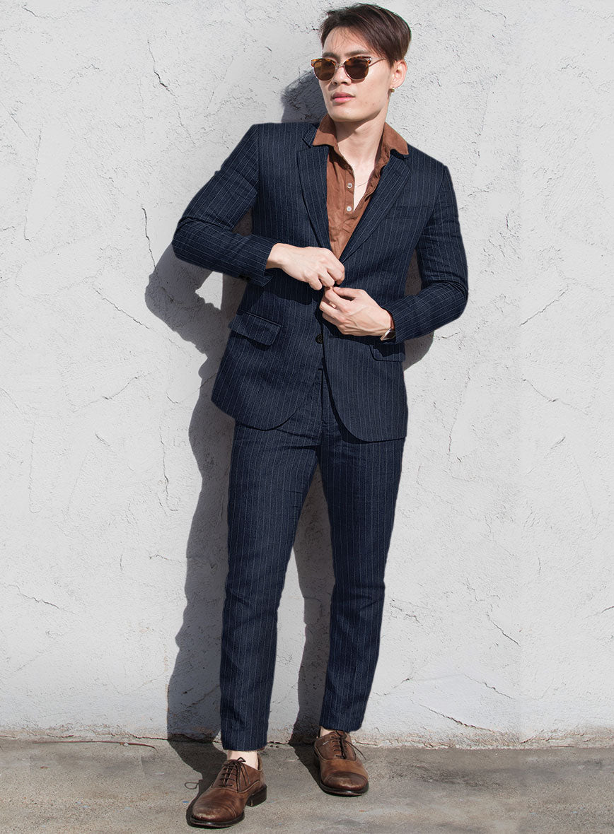 Loro Piana Oranio Linen Wool Silk Suit - StudioSuits