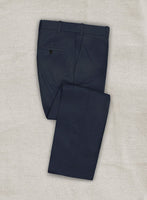 Loro Piana Slate Blue Cotton Pants - StudioSuits