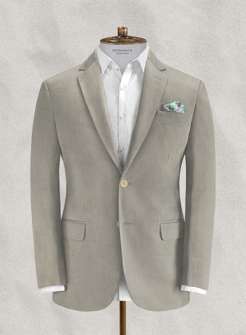 Loro Piana Stone Beige Cotton Jacket - StudioSuits
