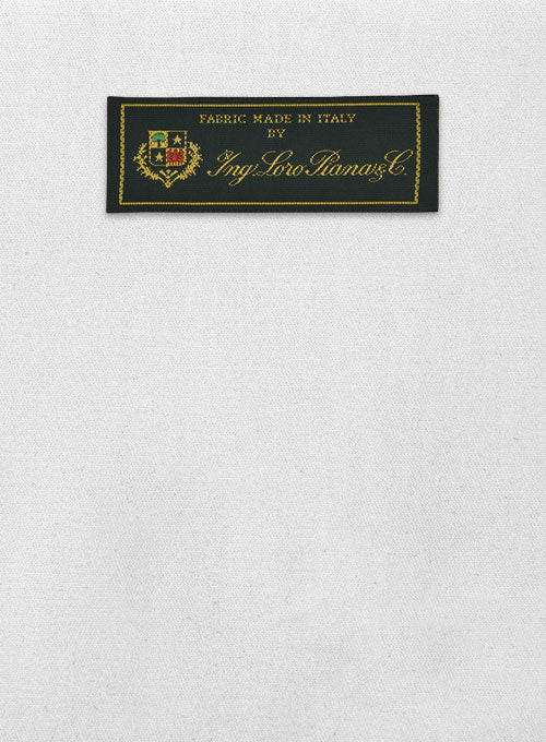 Loro Piana White Cotton Pants - StudioSuits