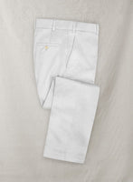 Loro Piana White Cotton Pants - StudioSuits