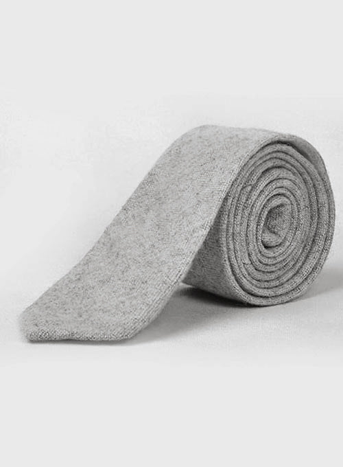 Tweed Tie - Light Gray - StudioSuits