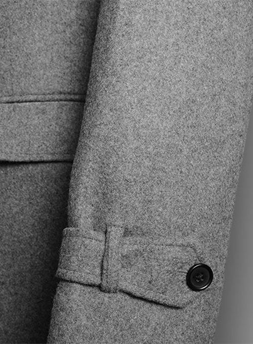 Plain Gray Tweed Overstyle Jacket - StudioSuits