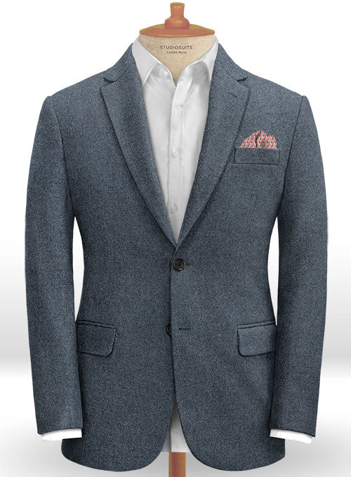 Light Weight Bond Blue Tweed Suit - Ready Size - StudioSuits