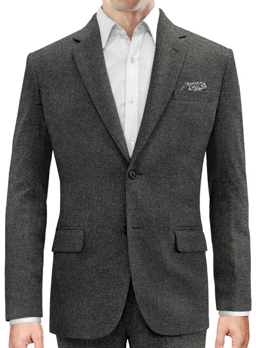 Light Weight Charcoal Tweed Suit - StudioSuits