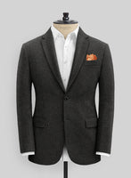 Light Weight Hamburg Charcoal Tweed Jacket - StudioSuits