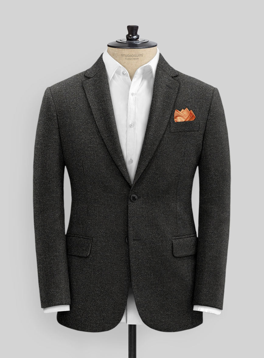 Light Weight Hamburg Charcoal Tweed Suit - StudioSuits