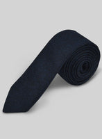 Tweed Tie - Melange Dark Blue - StudioSuits