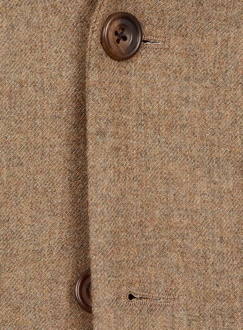 Light Weight Melange Brown Tweed Jacket - 40R - StudioSuits