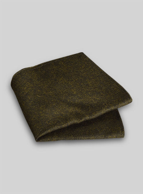 Tweed Pocket Square - Melange Green - StudioSuits