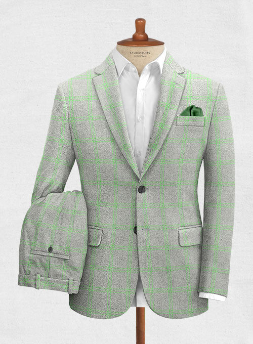 Light Weight Port Gray Tweed Suit - StudioSuits