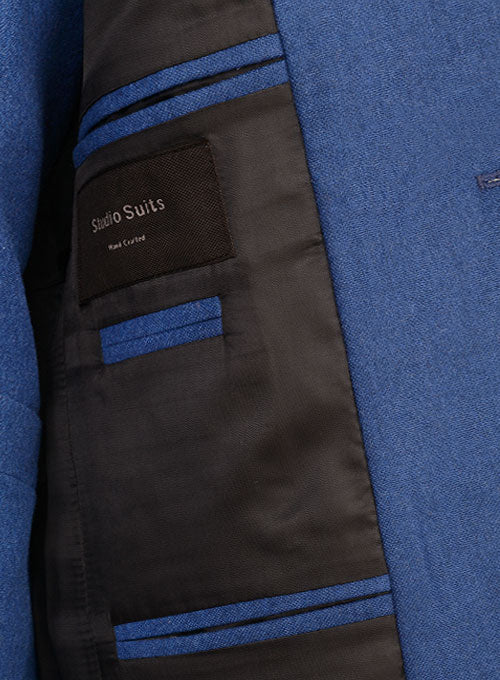 Light Weight Spring Blue Tweed Jacket - StudioSuits