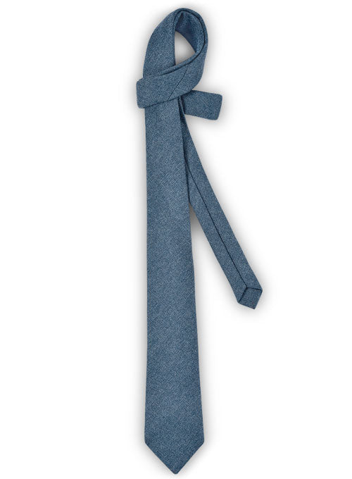 Tweed Tie - Turkish Blue Tweed - StudioSuits
