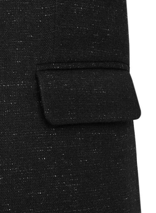 Light Weight Twilight Black Tweed Jacket - StudioSuits