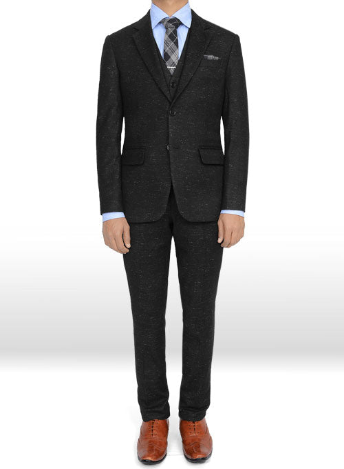 Light Weight Twilight Black Tweed Suit - StudioSuits