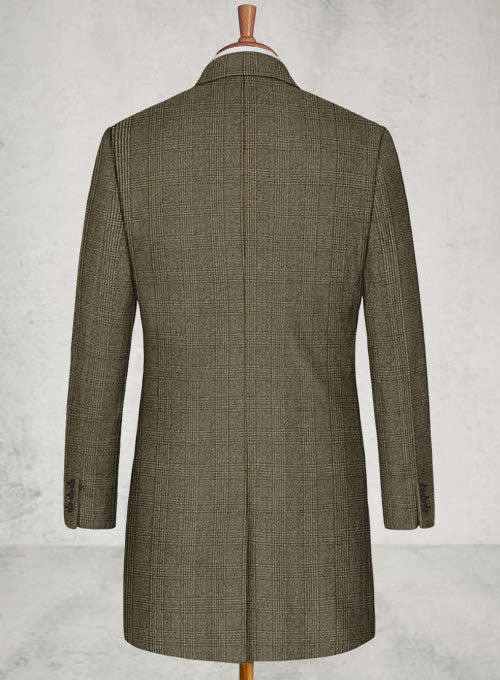 Mandi Checks Tweed Overcoat - StudioSuits