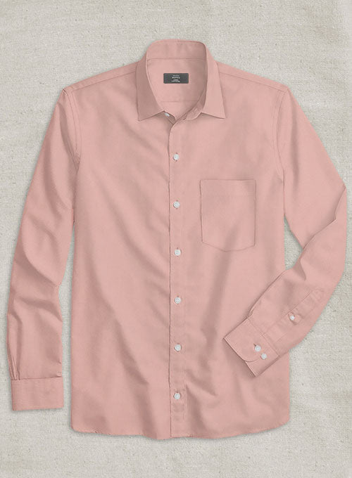Man Pink Stretch Poplene Shirt - StudioSuits