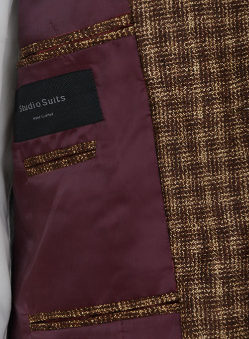 Maze Brown Tweed Danish Style Sports Coat - StudioSuits