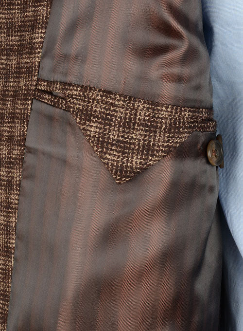 Maze Brown Tweed GQ Trench Coat - StudioSuits
