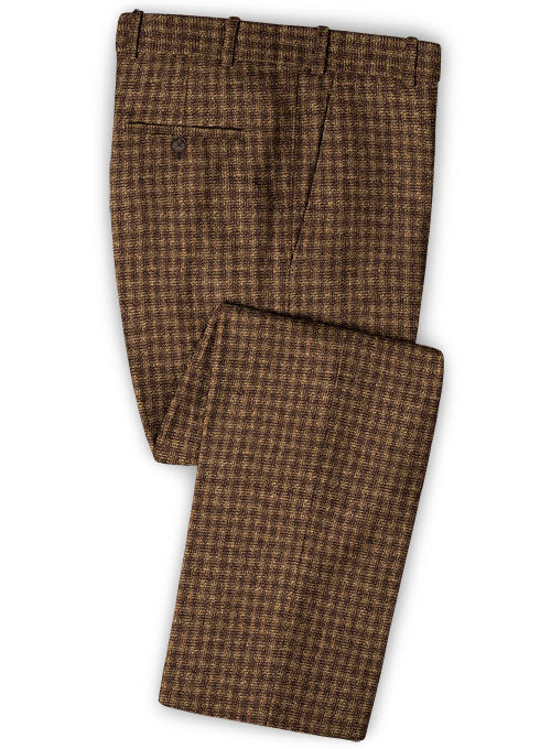Maze Brown Tweed Pants - StudioSuits