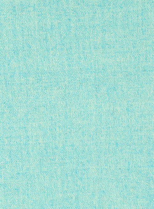 Melange Aqua Blue Tweed Pea Coat - StudioSuits