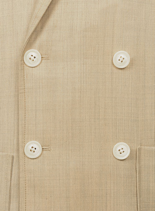 Melange Khaki Basel Style Wool Jacket - StudioSuits