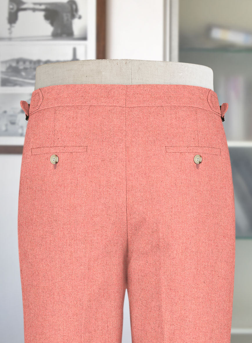 Melange Melon Highland Tweed Trousers - StudioSuits