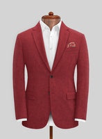 Melange Titan Red Tweed Jacket - StudioSuits