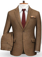 Mid Brown Flannel Wool Suit - StudioSuits