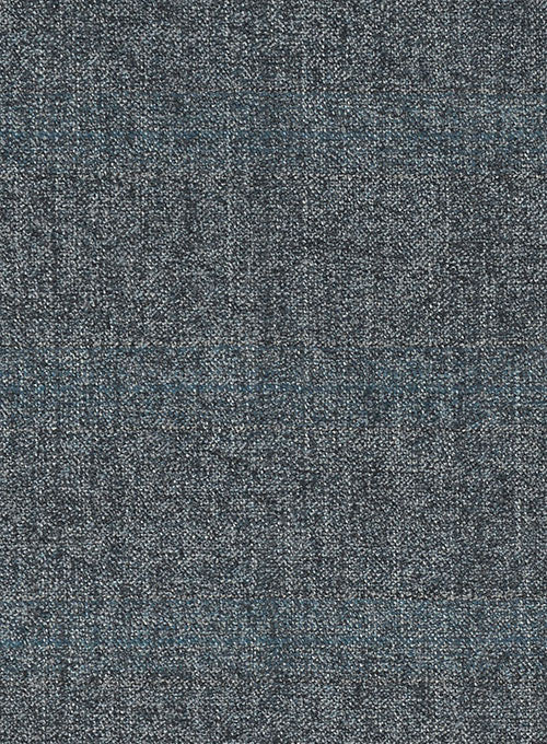 Milan Blue Feather Tweed Jacket - StudioSuits
