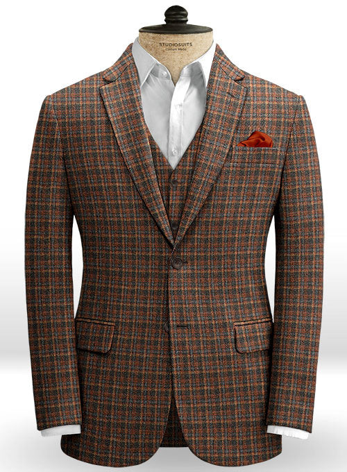 Millport Checks Tweed Suit - StudioSuits