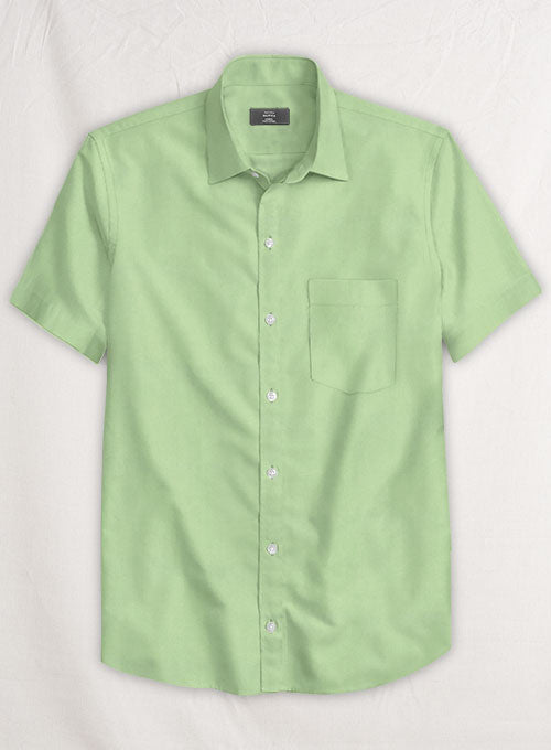 Moss Green Stretch Twill Shirt - StudioSuits