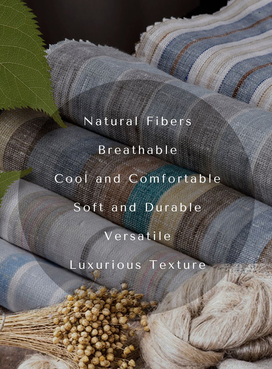 Blush Wide Stripe Linen Shirt - StudioSuits