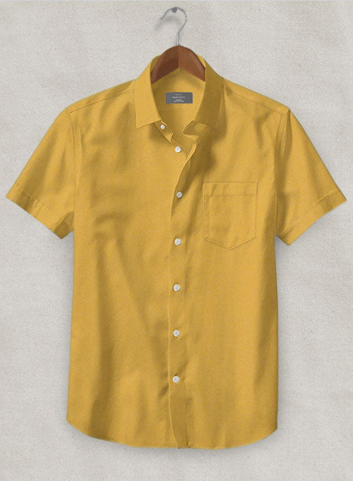 Mustard Stretch Poplene Shirt