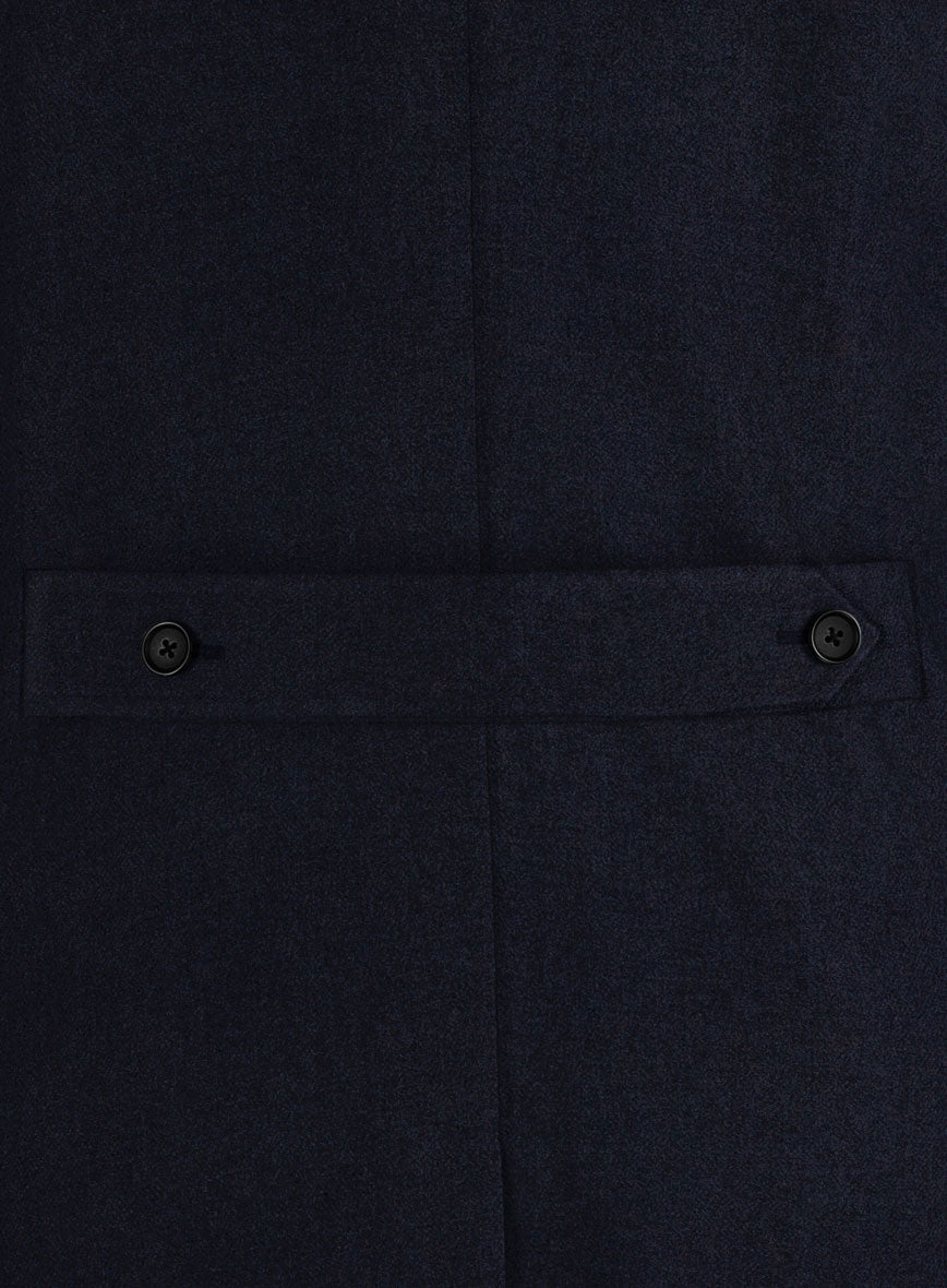 Musto Dark Violet Heavy Tweed Overcoat - StudioSuits